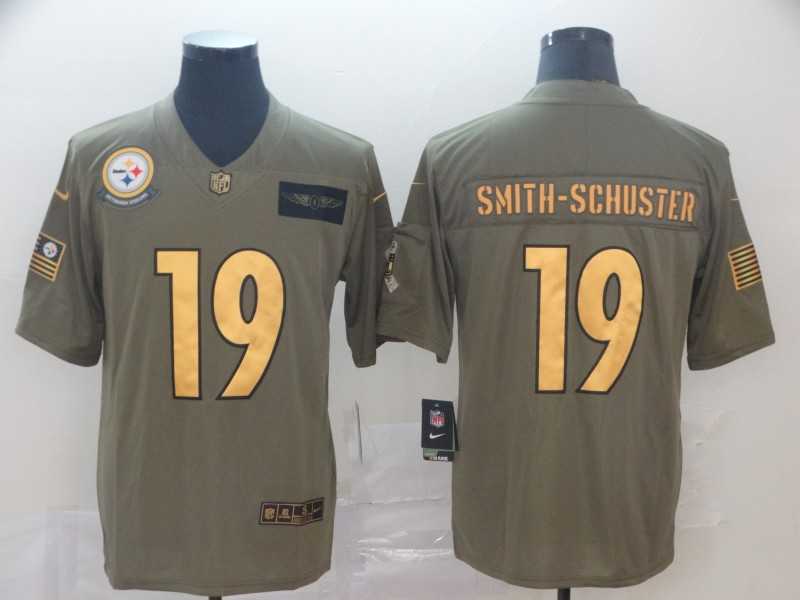 Nike Steelers 19 JuJu Smith Schuster 2019 Olive Gold Salute To Service Limited Jersey,We sell and wholesale Nike Steelers 19 JuJu Smith Schuster 2019 Olive Gold Salute To Service Limited Jersey on line form chian!